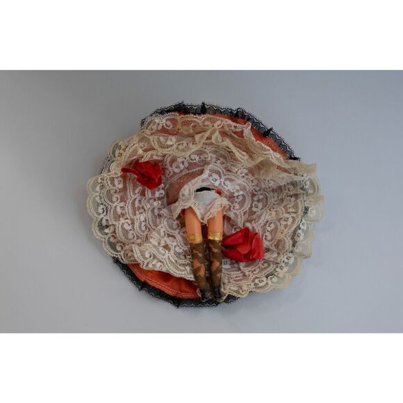 Vintage French Cabaret Can Can Or Flamenco Dancer Doll 1940s 1950s 1960s - Picture 7 of 9